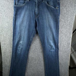 Agave Jeans Pragmatist Blue Stretch Classic Straight Denim Soft USA Size 33